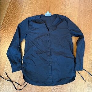 EUC Anthropologie x Mare Mare Henriette Lace Up Tunic Button down Shirt Blouse S